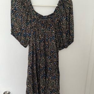 Wild fable black floral romper